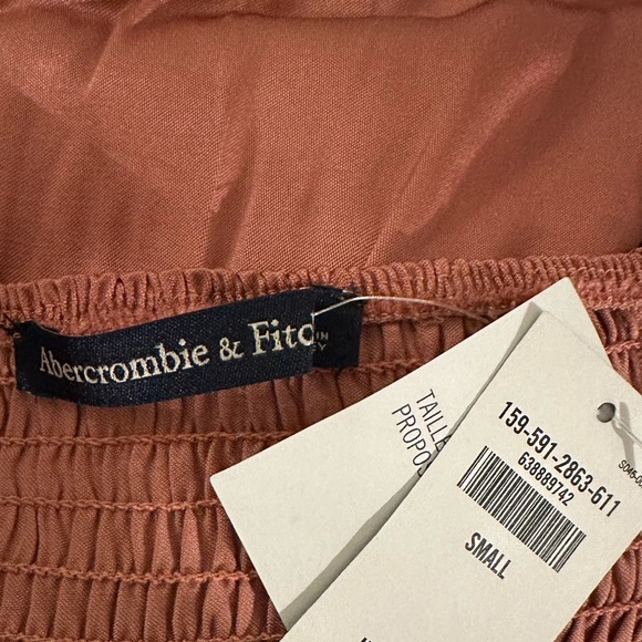 NWT Abercrombie & Fitch Button-Up Mini Satin Slip Dress in Pink - Picture 9 of 12